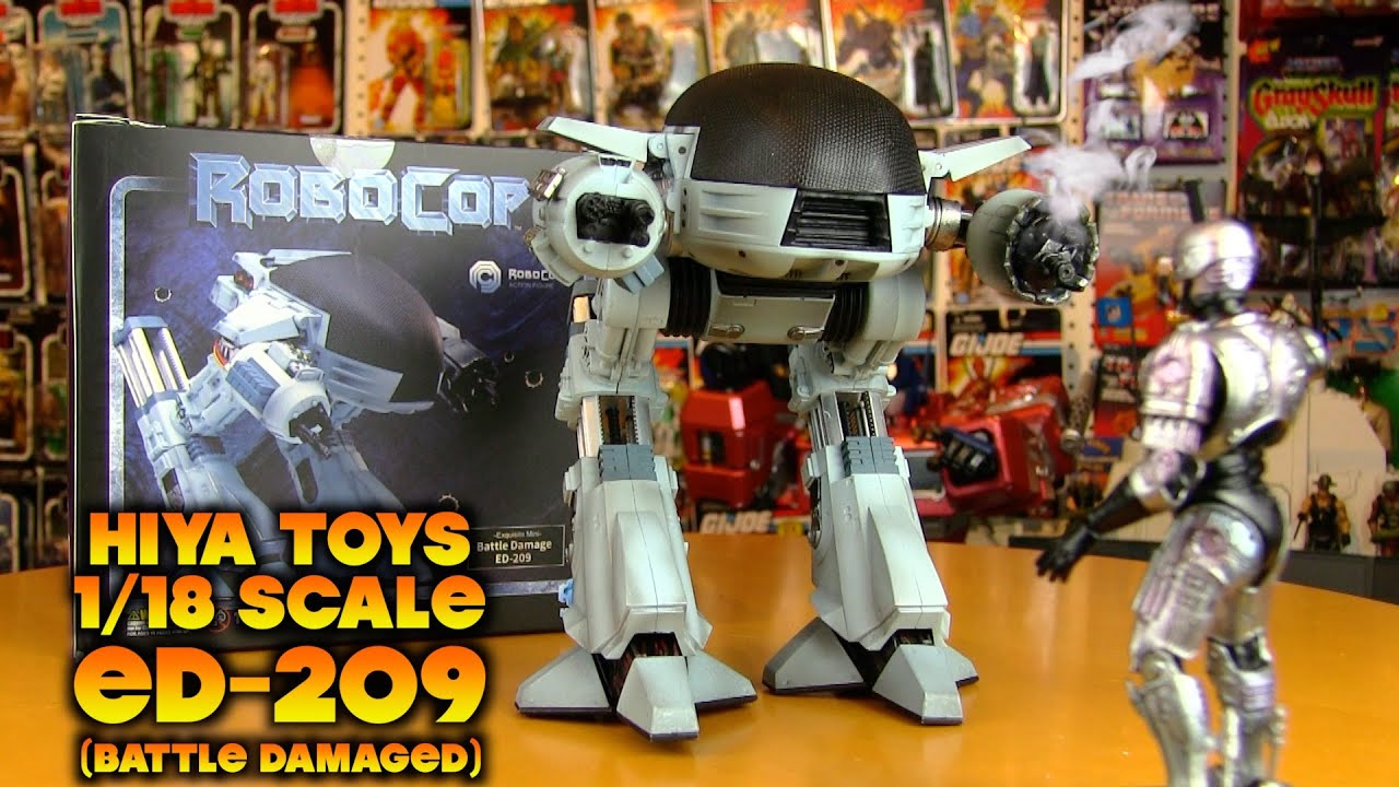 Hiya Toys 1/18 scale Robocop Battle Damaged ED-209 (2021) - YouTube