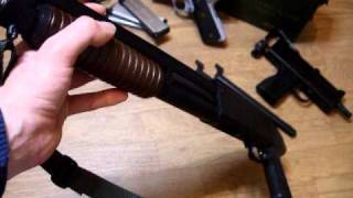 KTW airsoft Ithaca M37 sawn off shotgun review by LaZouche Custom