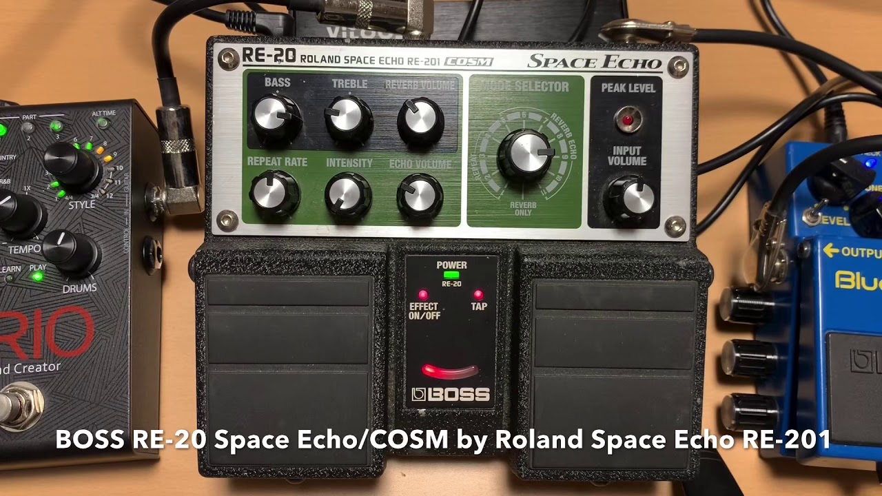 BOSS RE-20 Space Echo/Review＆Demo/リバーブ的にセッティングして
