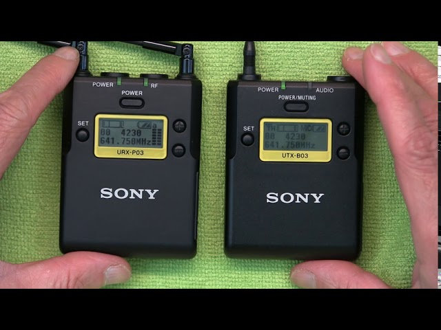 How to Set & Sync the Frequency in a Sony Wireless Microphone URX