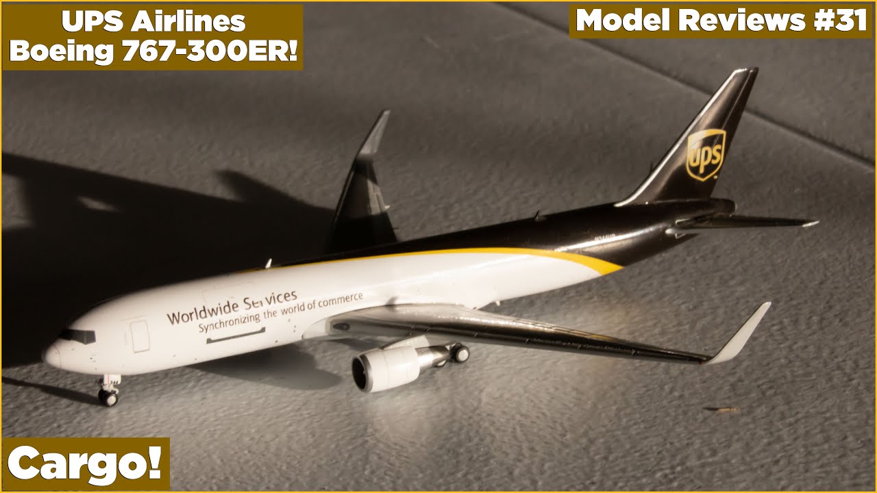 GeminiJets 1:400 UPS Airlines Boeing 767-300ER Review! | Model