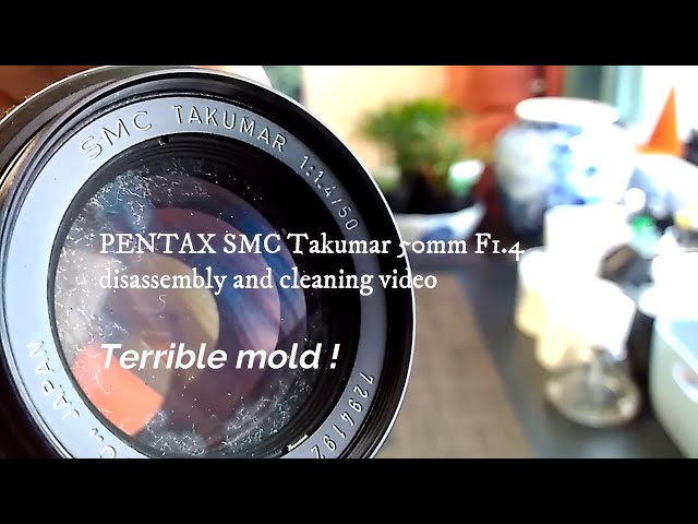 PENTAX SMC Takumar 50mm F1 4 disassembly and cleaning video - YouTube
