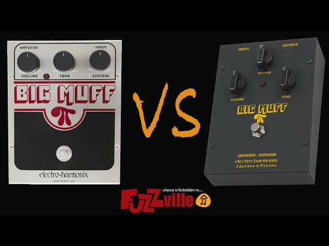 EHX Big Muff USA vs Russian Black - YouTube
