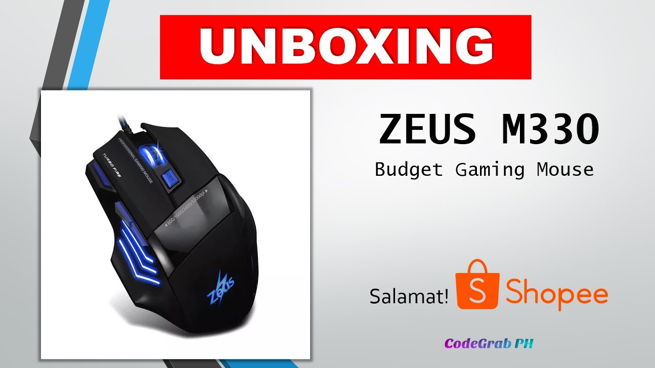 Zeus M330 Budget Gaming Mouse | Unboxing | Features at Test - YouTube
