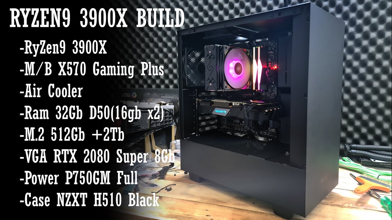 RYZEN9 3900X With MSI X570 Gaming Plus RTX 2080 Super - YouTube