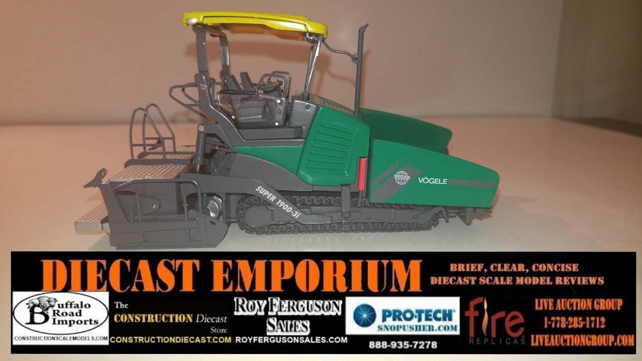 NZG Vogele Super 1900-3 Tracked Asphalt Paver - YouTube