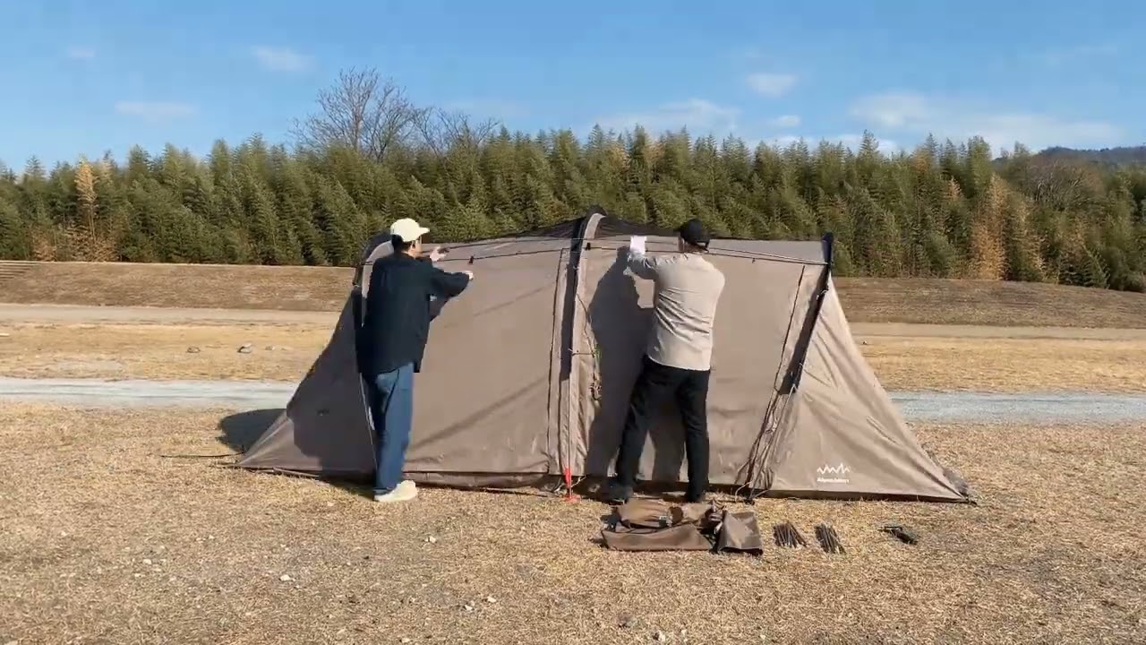 アルペンアウトドアーズ AOD-4 キャンプ ドームテント 1～3人用 ドーム