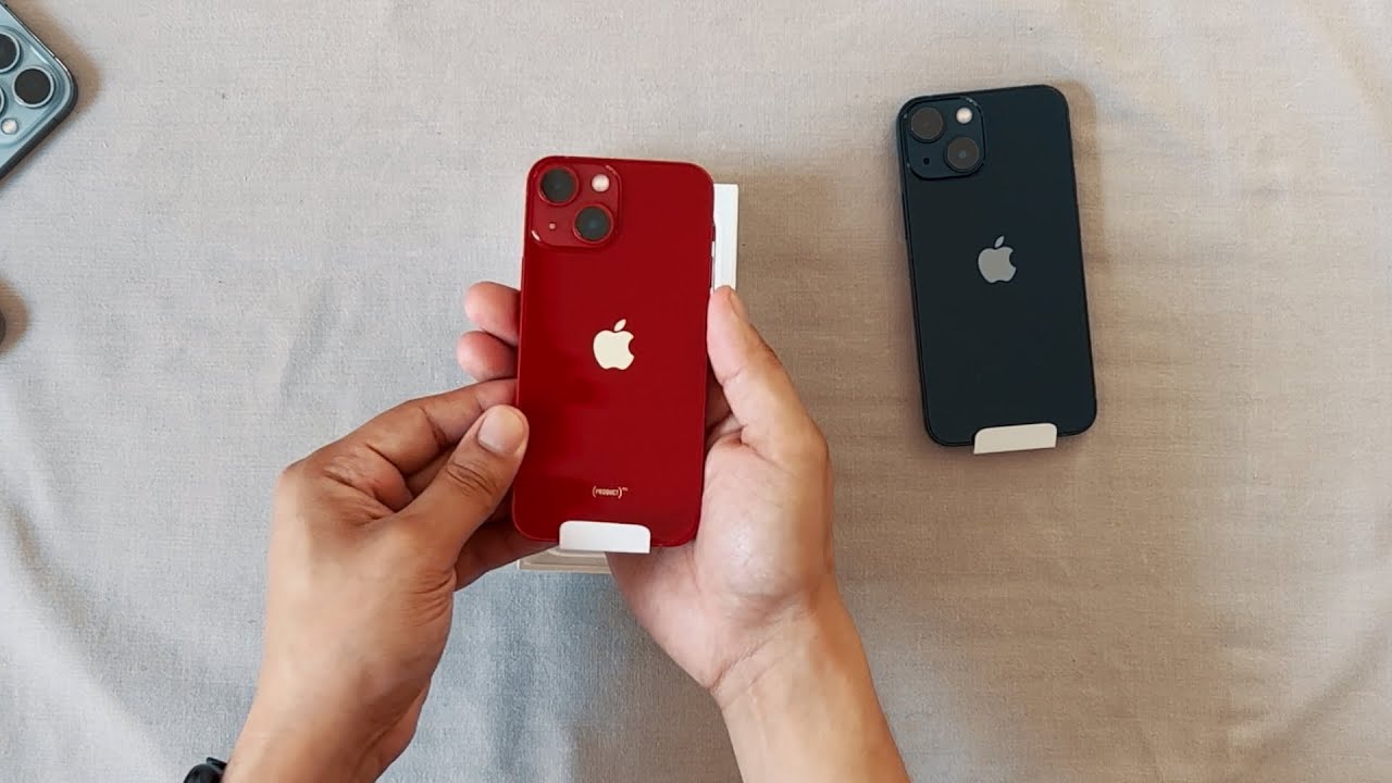 Unboxing | iPhone 13 mini in Midnight and in Product Red - YouTube