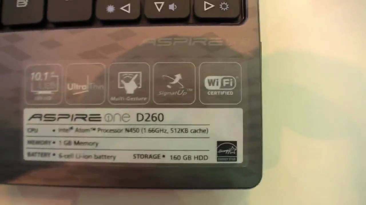 Hands On - Acer Aspire One D260 - YouTube
