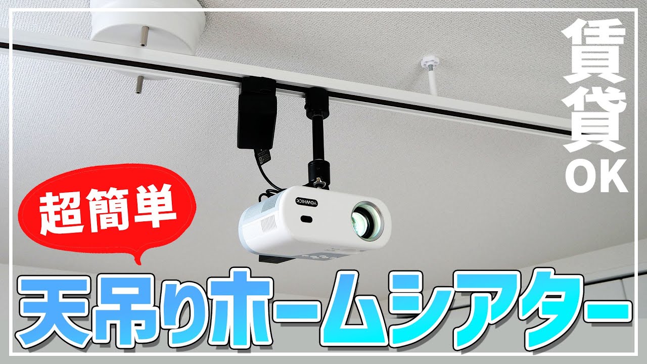 I want to install a small projector on the ceiling even in a