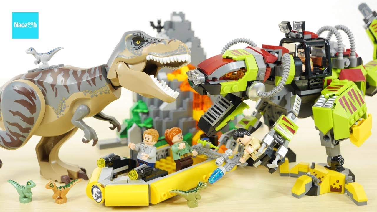 Lego Jurassic World T.rex vs Dino Mech Battle 75938 Build & Review