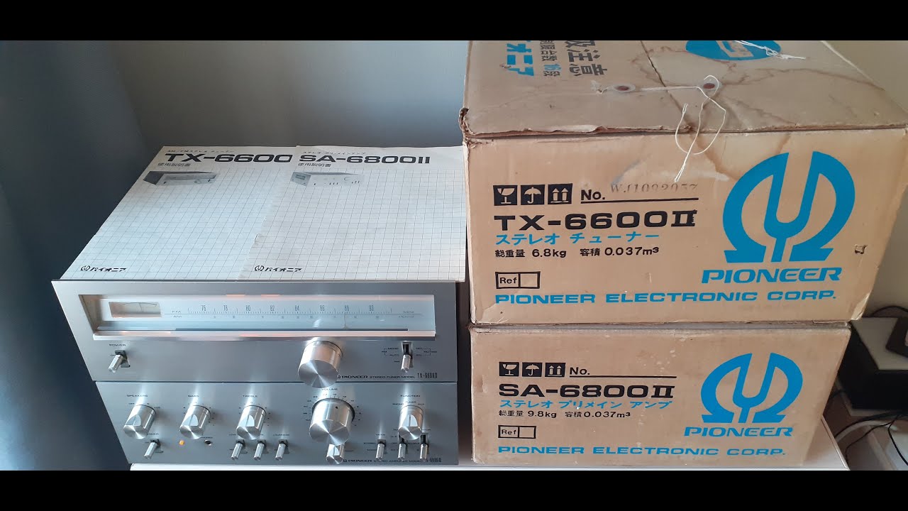 Pioneer = Stereo Amplifier SA-6800II + Stereo Tuner TX-6600II