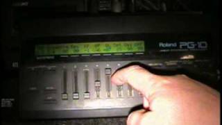 Roland D110 and PG10 Programmer demo - YouTube