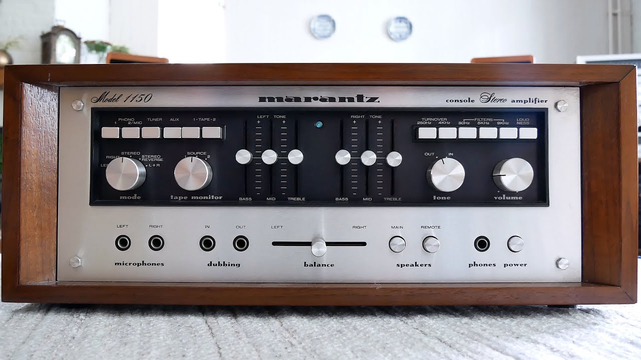 Marantz model 1150 Review and Sound test - YouTube