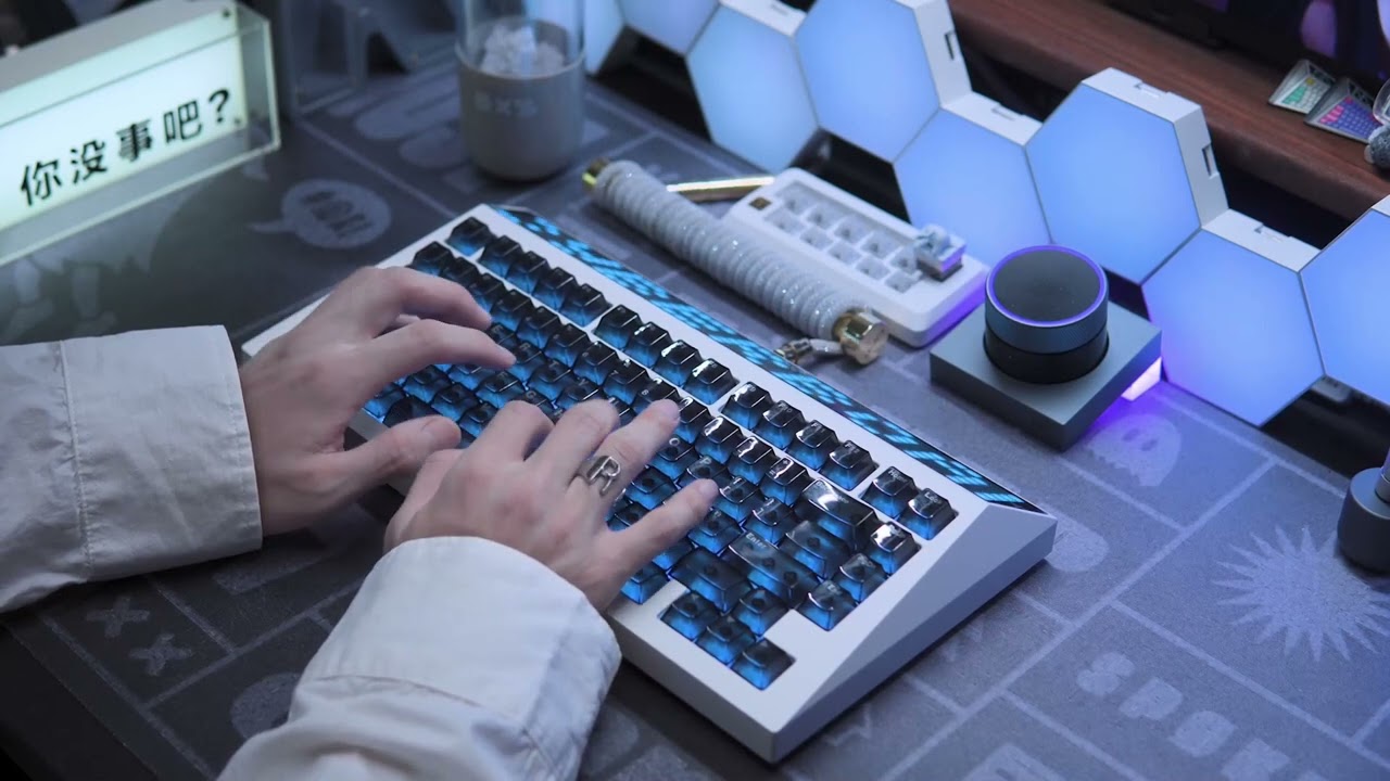 Angry Miao Icy Silver Pro Switches - Typing Test - YouTube