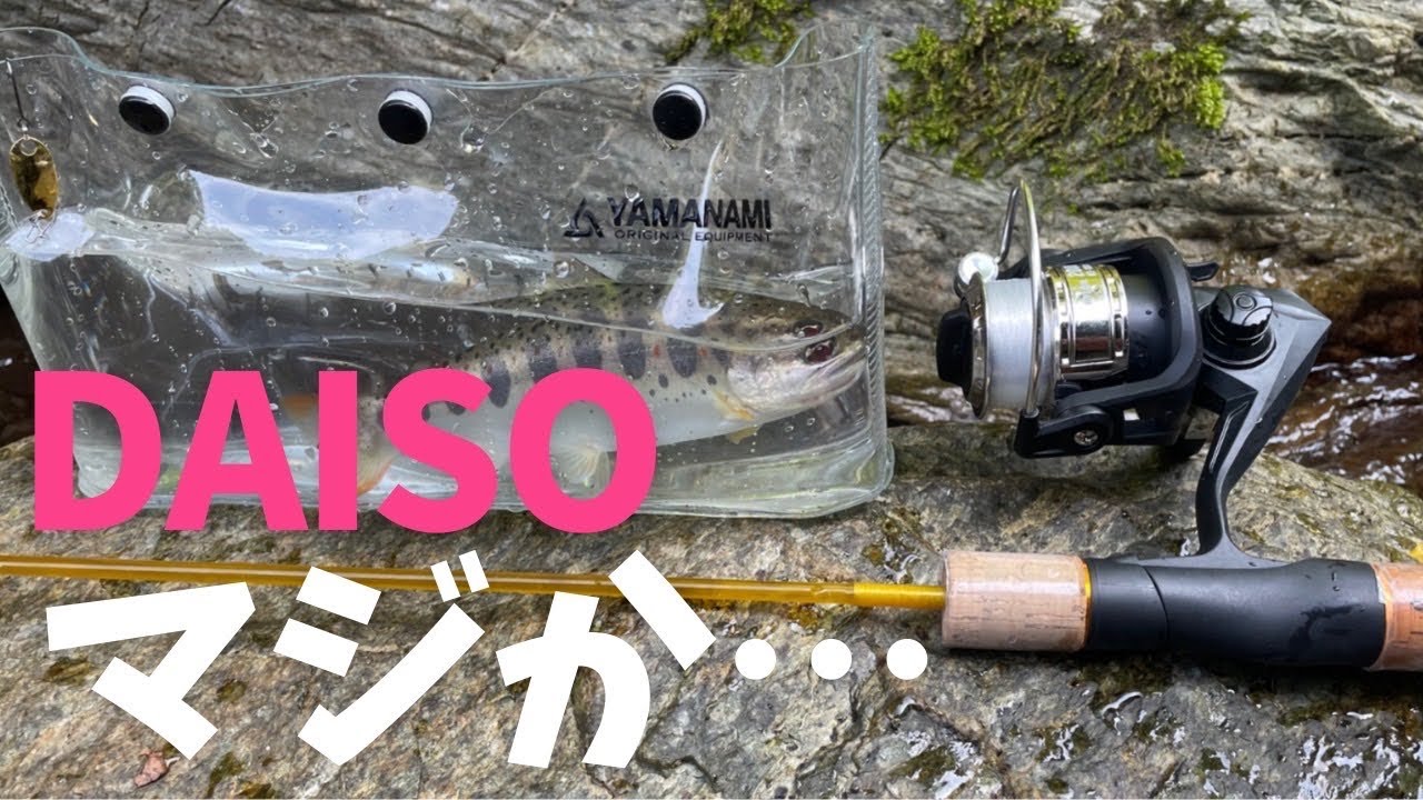Mountain stream lure] Mountain stream fishing with Daiso lure rod