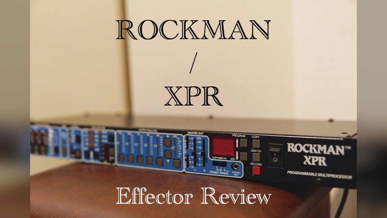 ROCKMAN XPR 】簡単レビュー〜B'zの松本さんも使用した名機 - YouTube