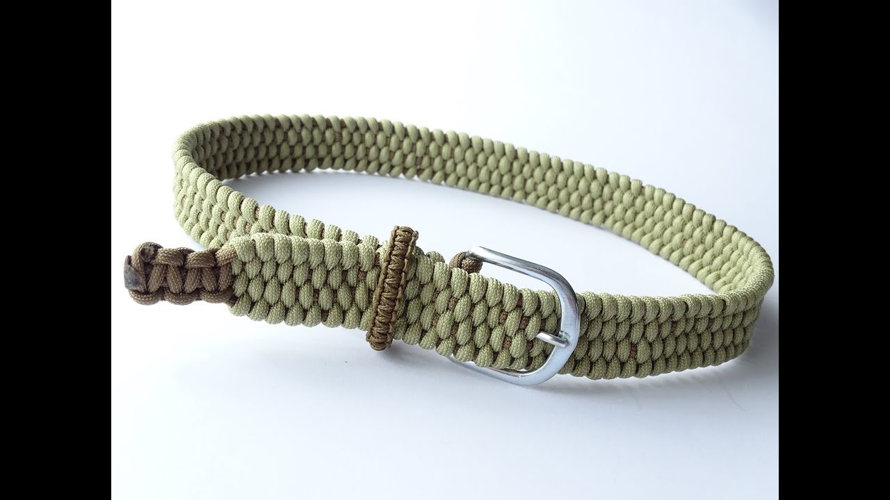 How to Make a Paracord Belt/Cobra Weave Belt Loop-Easy Single