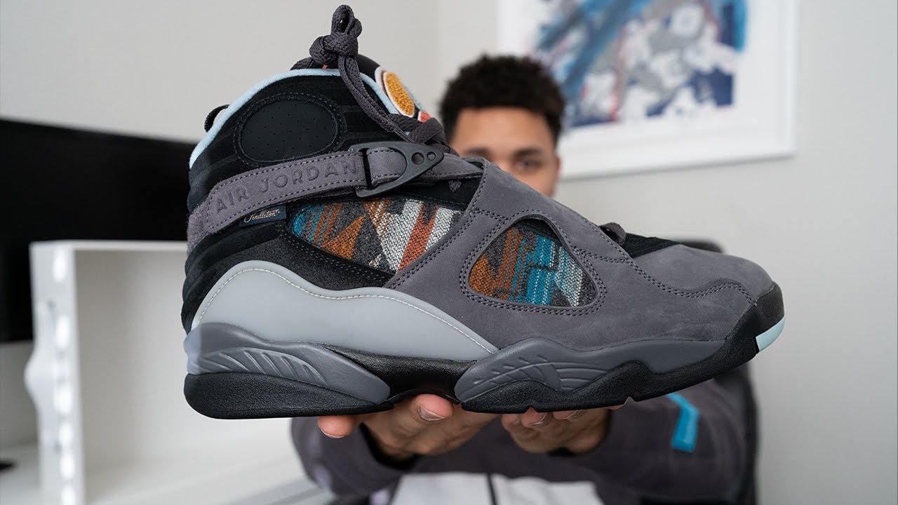 AIR JORDAN 8 N7 PENDLETON FIRST LOOK - YouTube