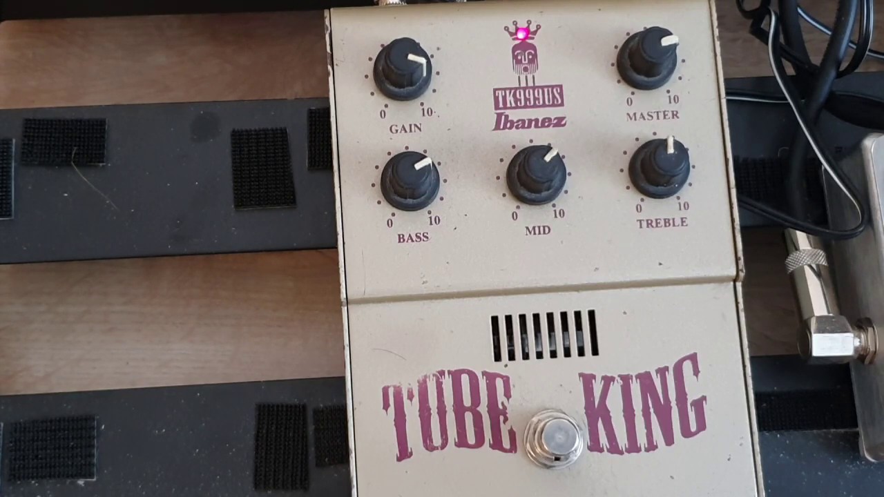 Ibanez Tube King TK999US tube driver - YouTube