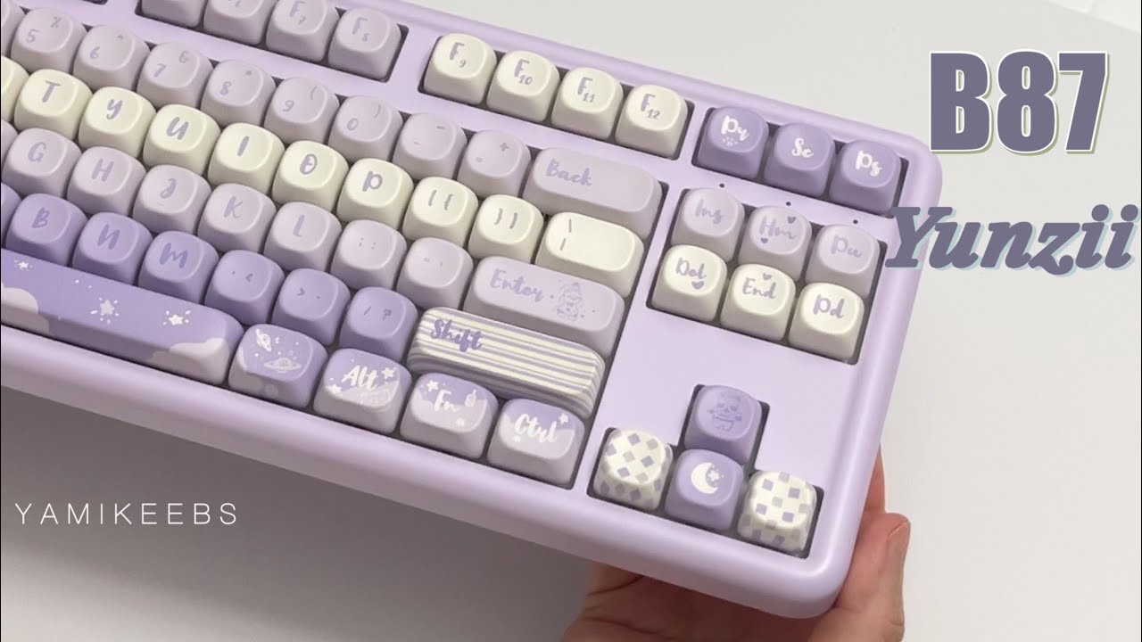 Yunzii B87 | Milk V2 Linear Switches | Under $100 Cute TKL