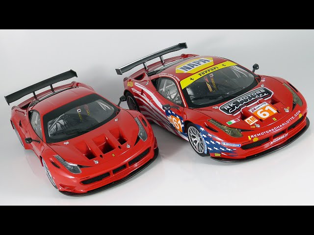 1:18 Hot Wheels Elite Ferrari 458 Italia GT2 - duet - YouTube