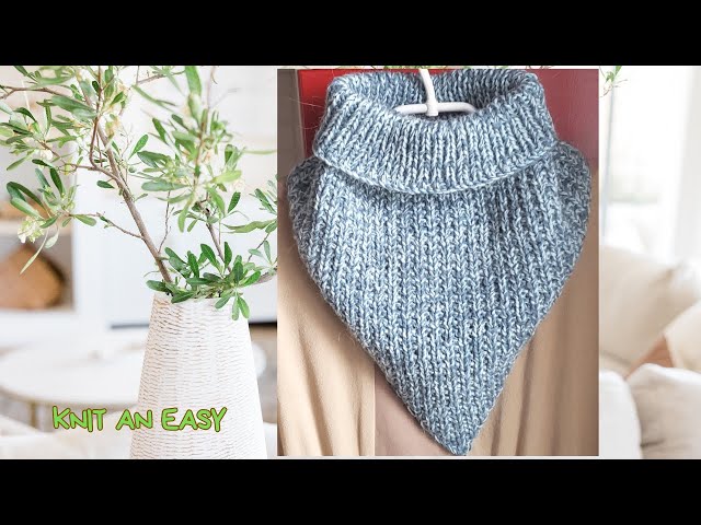 How to Knit Neck Warmer. Neck Warmer Knitting Tutorial - YouTube