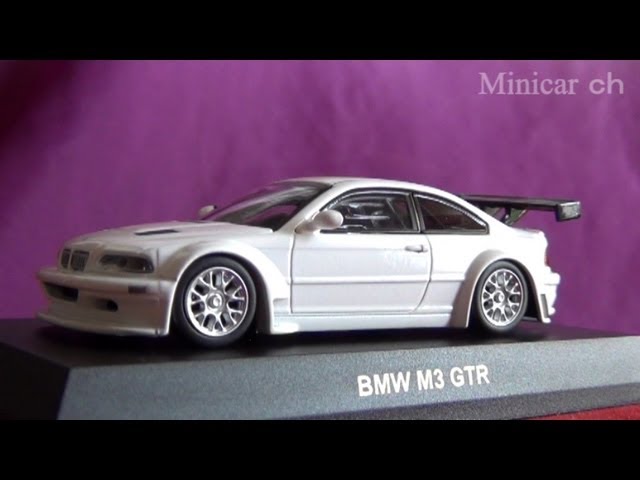 BMW M3 GTR WHITE KYOSHO-MINICAR - YouTube