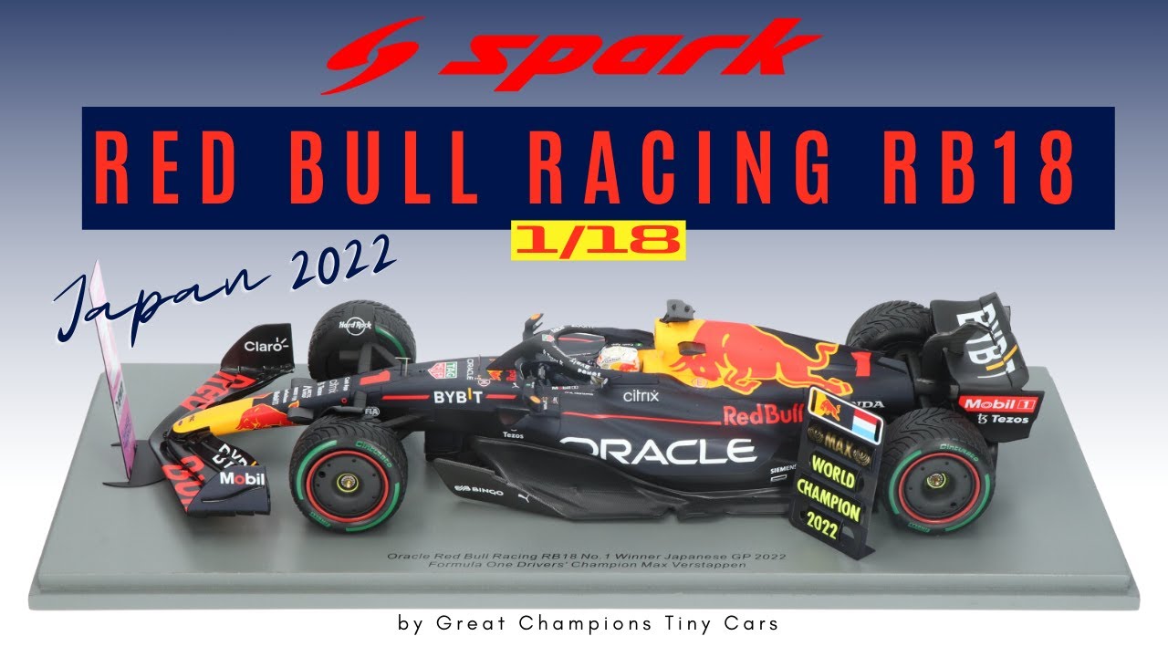 REVIEW & UNBOXING Spark 1:18 Resin Red Bull RB18 F1 modelcar, Max