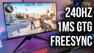 Alienware AW2518HF 240Hz Gaming Monitor Review - YouTube
