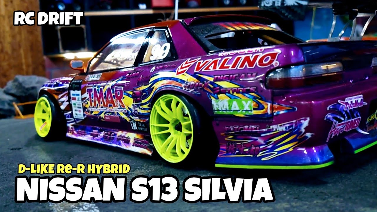 紫のs13シルビアがD-LIKE Re-R HYBRIDでドーリドリ!!(トータルプロ