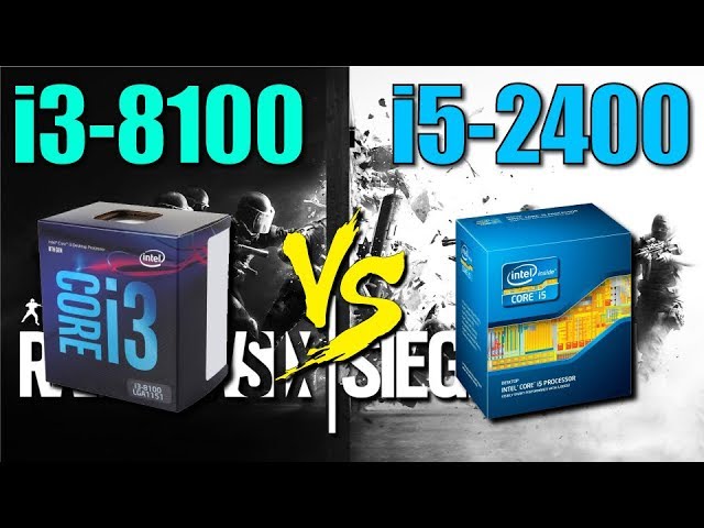 i3-8100 vs i5-2400 Gaming Benchmark - YouTube
