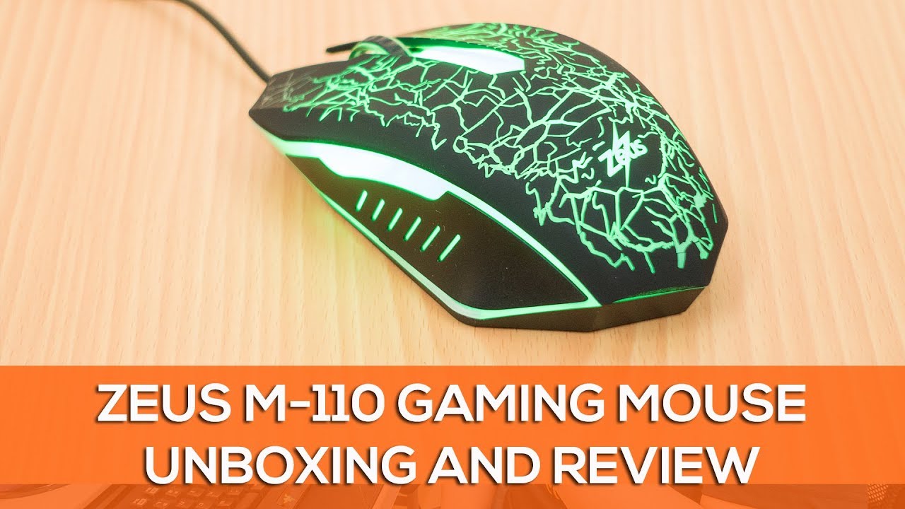 Zeus M-110 Gaming Mouse Unboxing and Review - YouTube