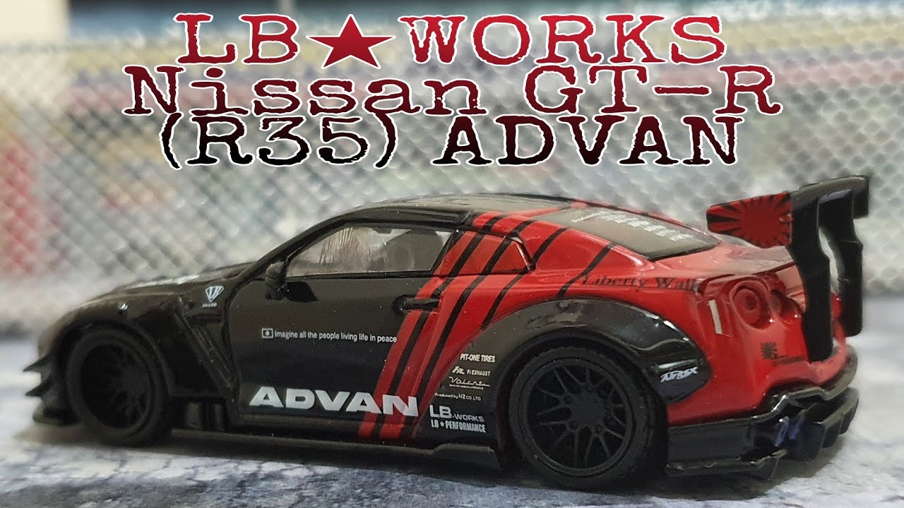 ミニカー MiNiGT 74 LBWORKS Nissan GTR ADVAN MINI GT 74 Nissan GT-R