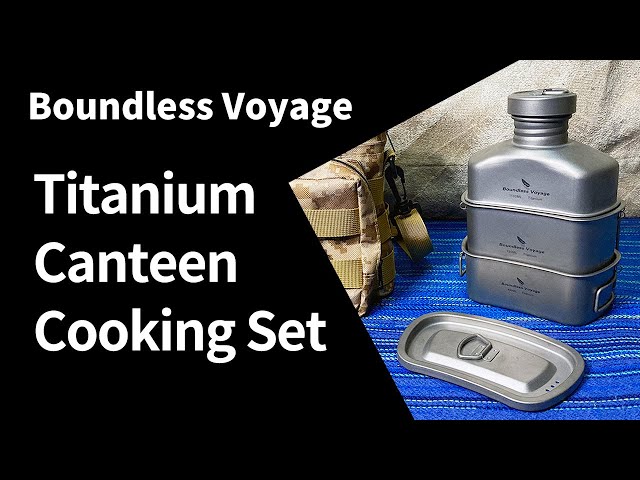 Boundless Voyage「チタンキャンティーンクッキングセット」キャンプ