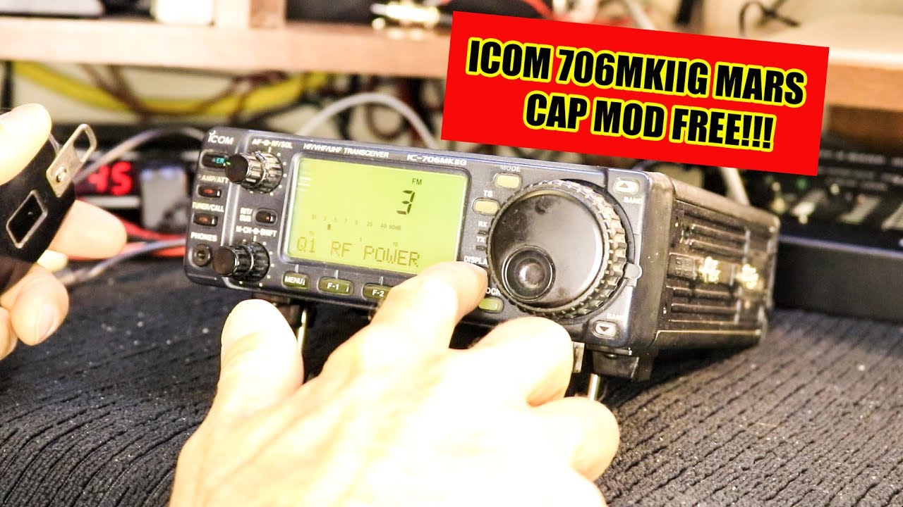 Icom IC-706MIIG Mars/Cap Open TX Modification FREE and Easy