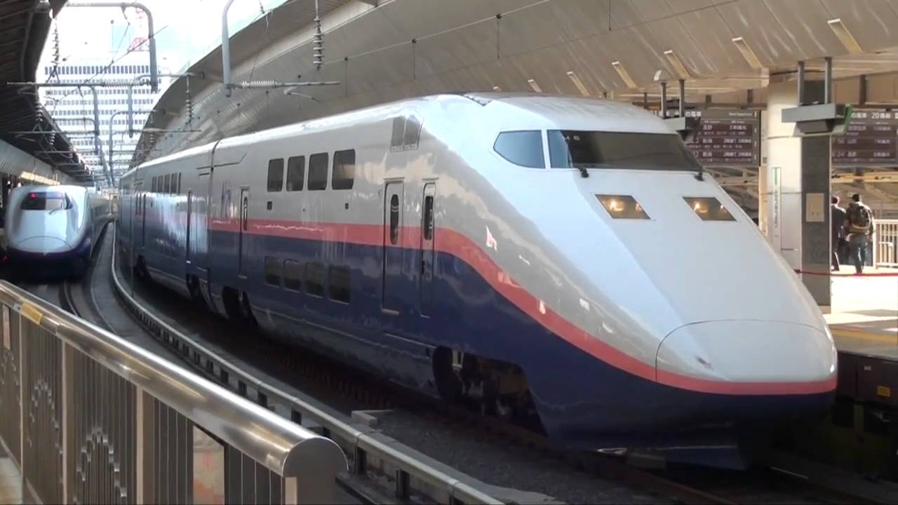 上越新幹線E1系『Maxとき333号』 〜東京駅を出発〜 - YouTube