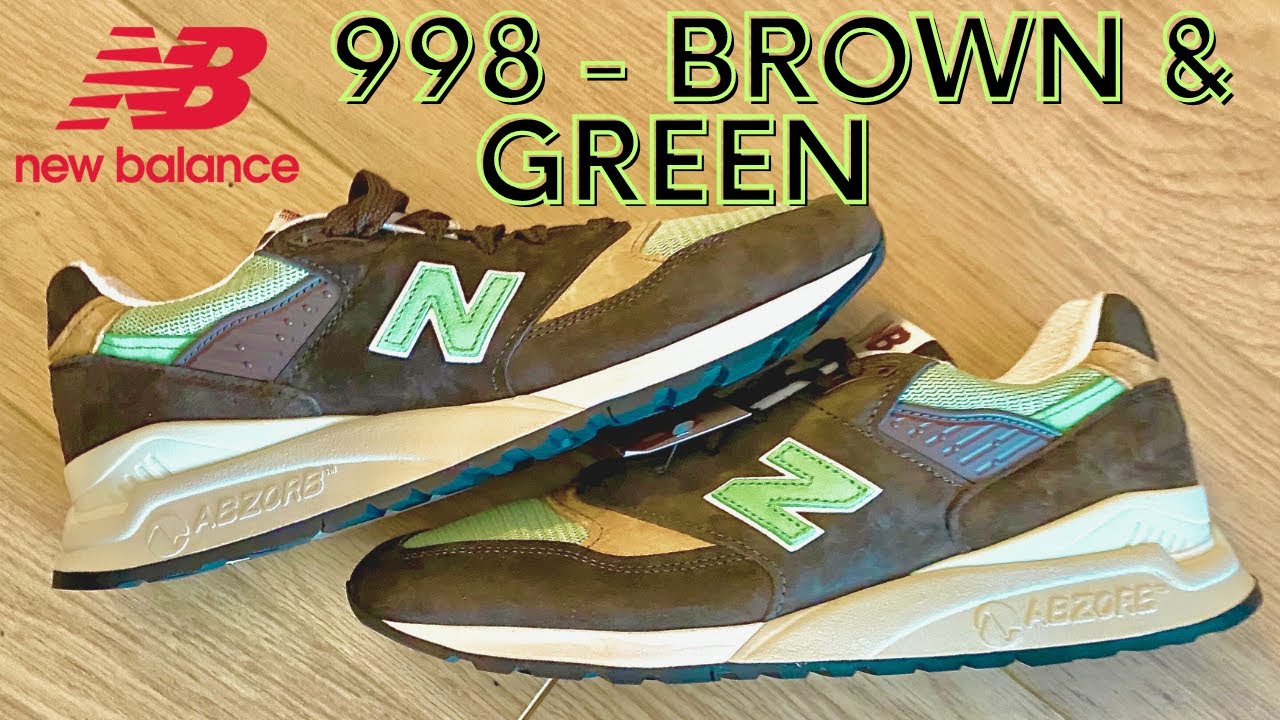 New Balance 998 Made in USA Brown Green U998BG - FULL review