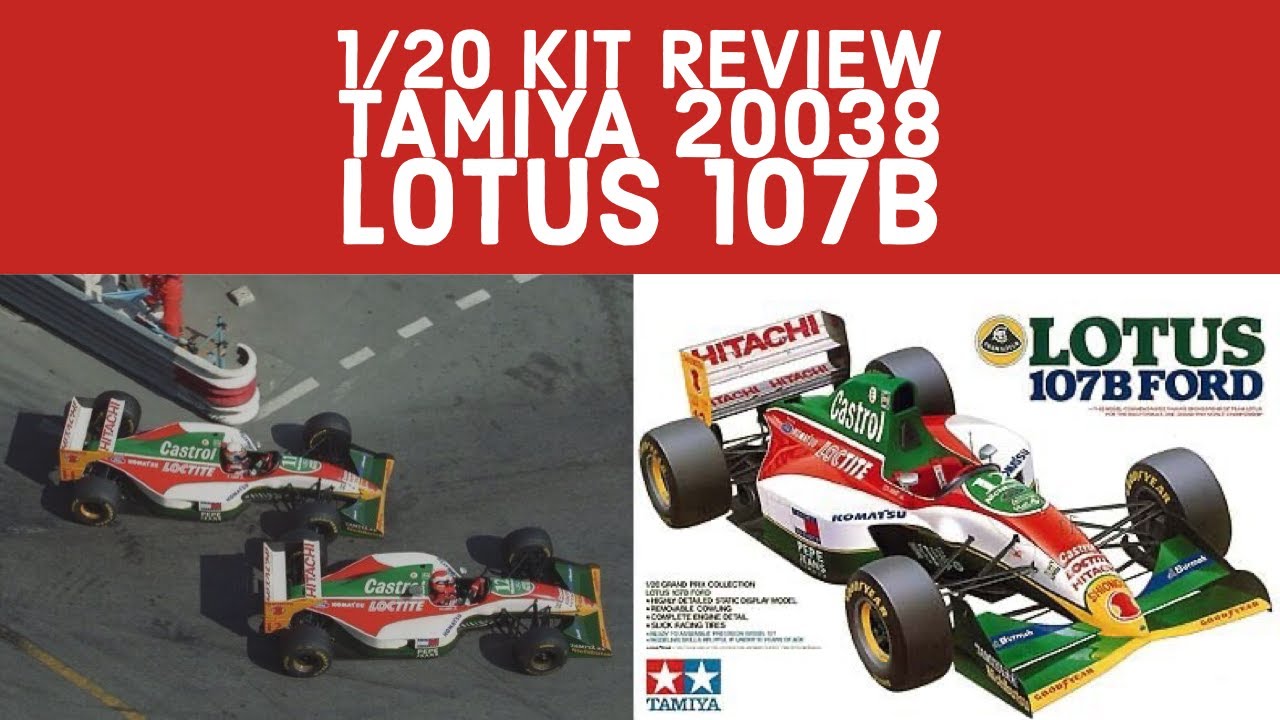 In-Box Review: Tamiya 20038 1/20 Lotus 107B Ford - YouTube