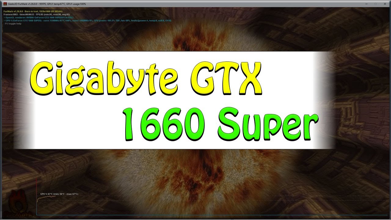 Gigabyte 1660 Super FurMark Test - YouTube