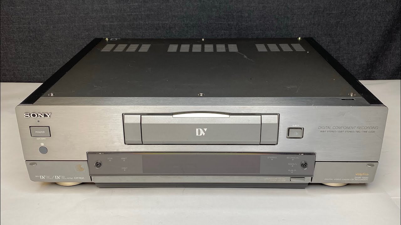 Vintage Sony DHR-1000 MiniDV Digital Video Recorder - YouTube