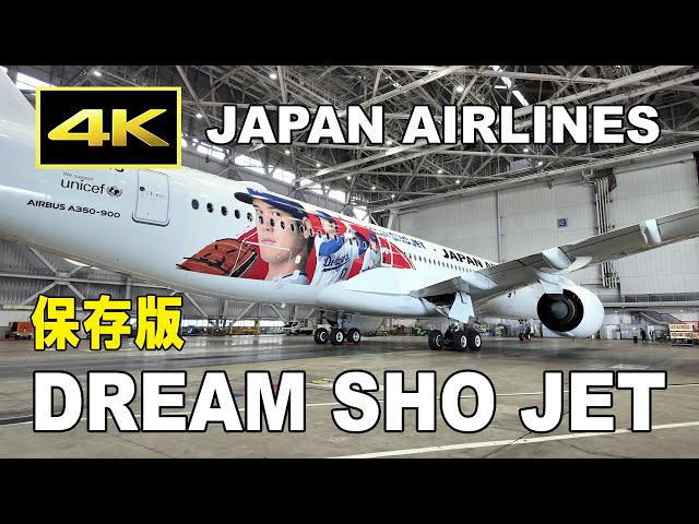 保存版】JAL 大谷翔平ジェット「DREAM SHO JET」～ 発表・格納庫で機体