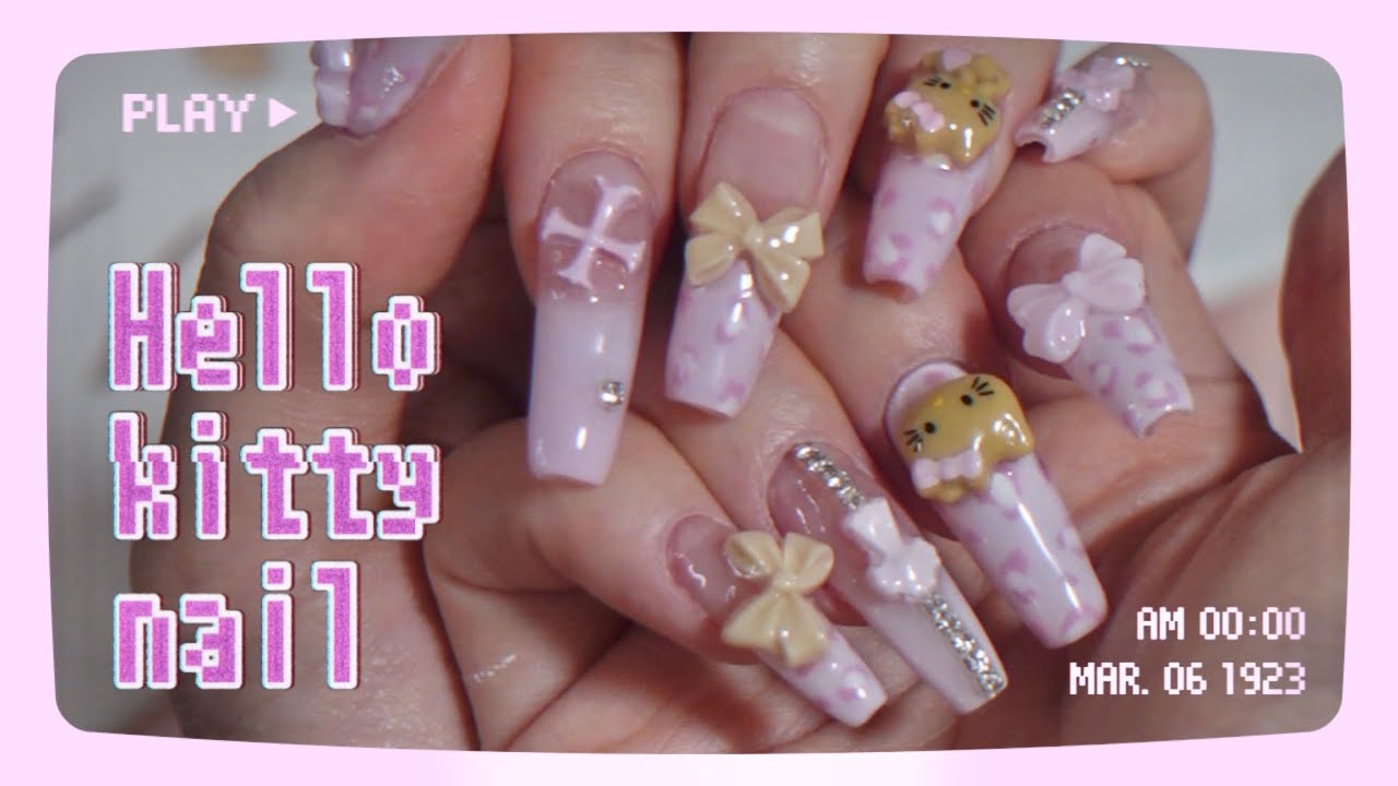 平成ギャル集合‼️y2kなキティちゃんネイル🌺 - YouTube