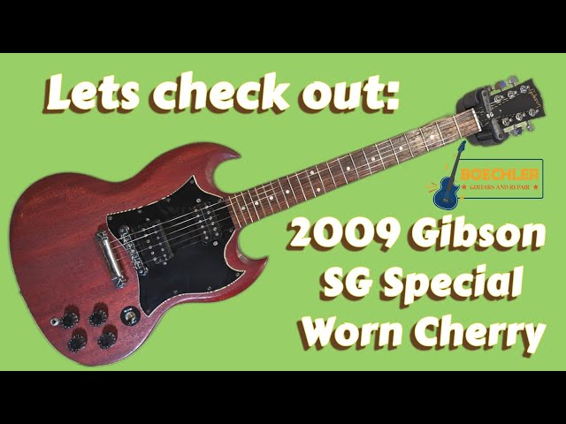 2009 Gibson SG Special Worn Cherry Review and Demo - YouTube