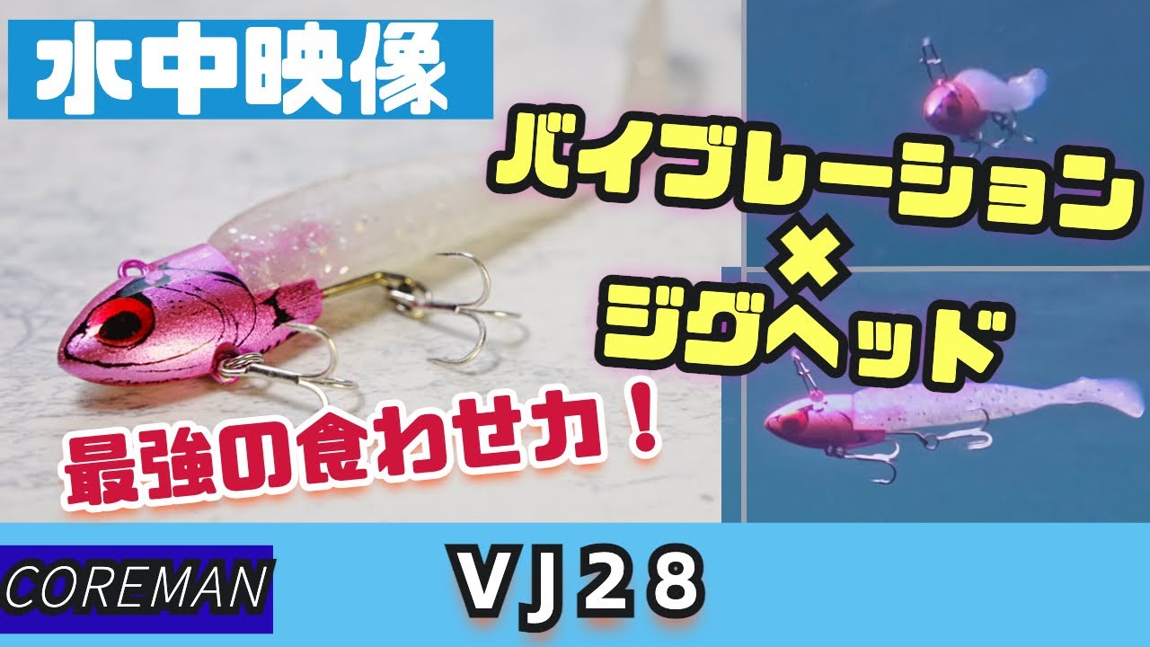 水中映像】VJ28はまさにスズキのエサ！そのアクションをチェック