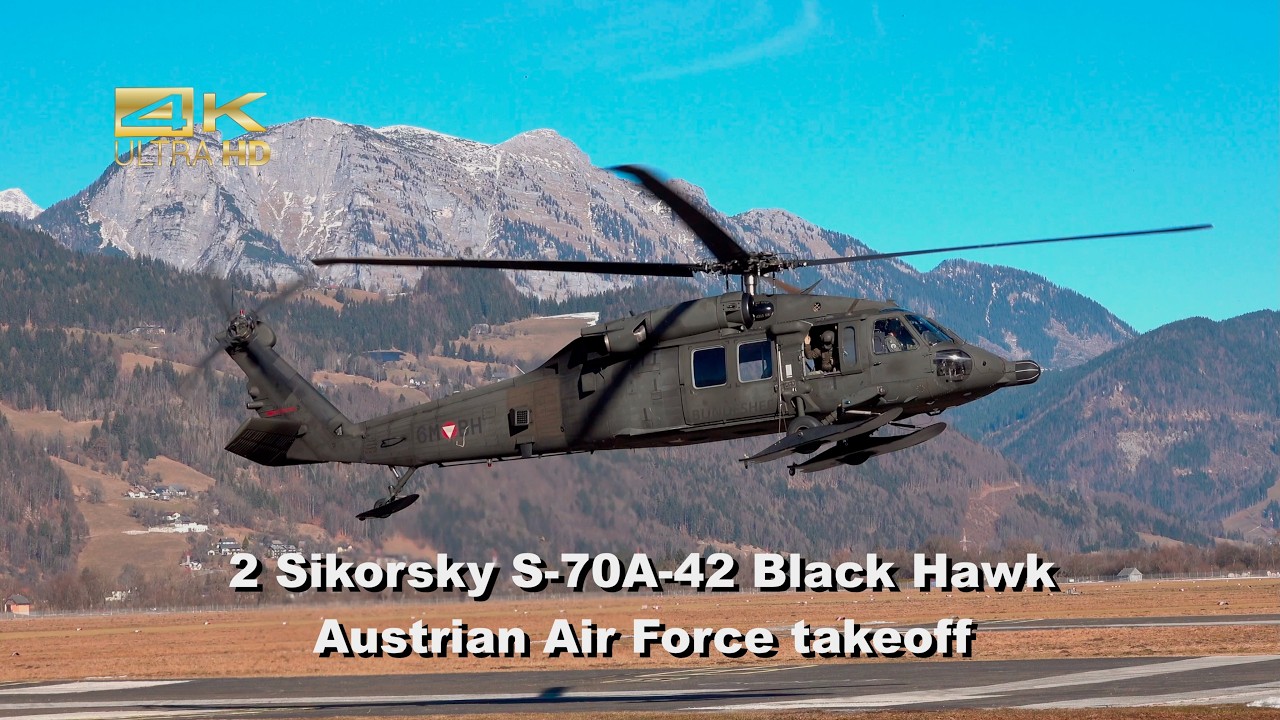 2 Sikorsky S-70A-42 Black Hawk Austrian Air Force 6M-BH 6M-BB