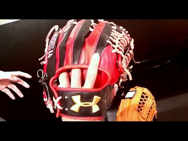 柳田悠岐 2014実使用グラブ【アンダーアーマー】【湯もみ型付け