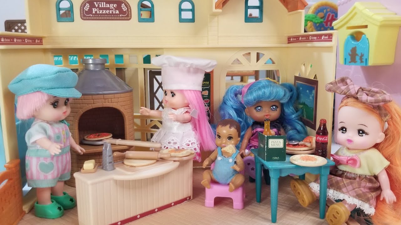 ポケットメルちゃん メルちゃん ミニチュアのピザ屋さんでおしごと
