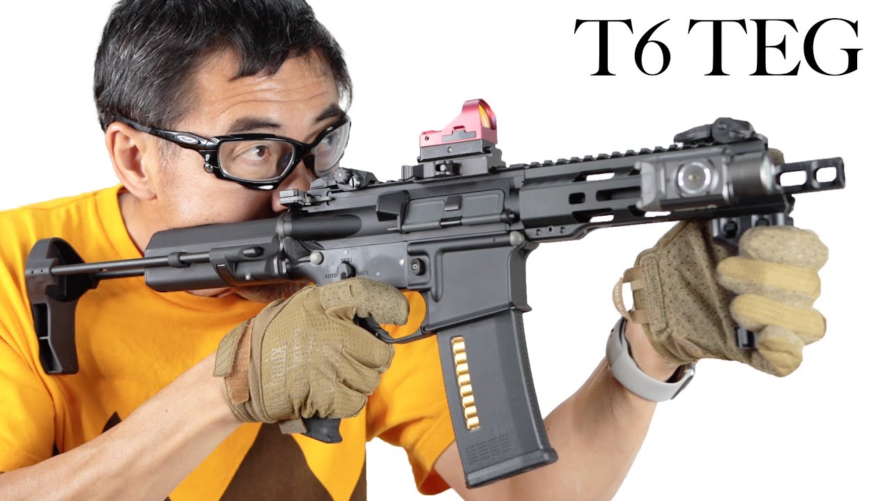 KSC T6 M4タイプ電動ガン 初速/連射サイクルの調整可能 エアガン