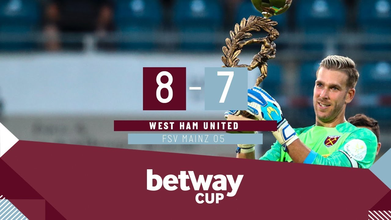 BETWAY CUP HIGHLIGHTS: WEST HAM DEFEAT MAINZ ON PENALTIES! - YouTube